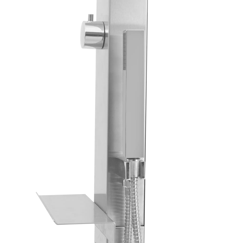 vidaXL Outdoor Shower with Tray HKC Stainless Steel