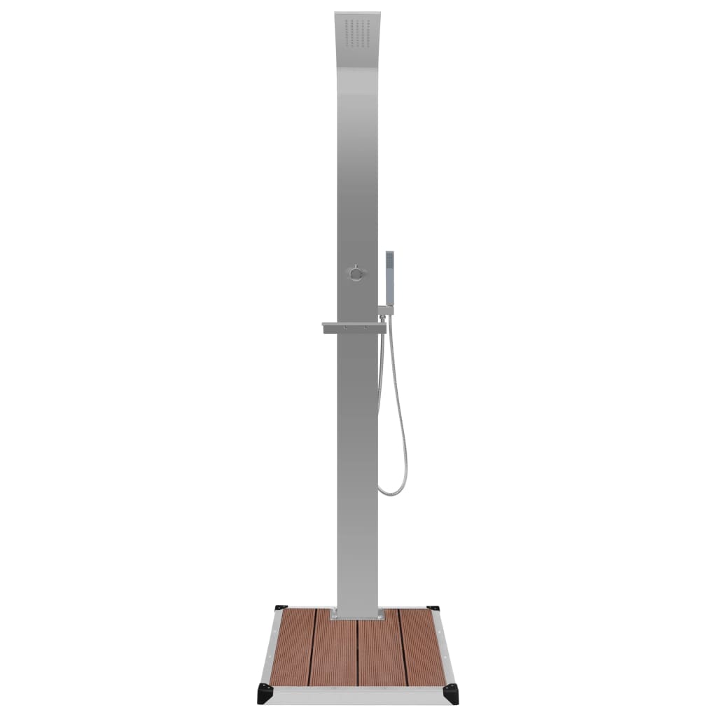 vidaXL Outdoor Shower with Tray HKC Stainless Steel