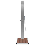 vidaXL Outdoor Shower with Tray HKC Stainless Steel