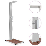 vidaXL Outdoor Shower with Tray HKC Stainless Steel