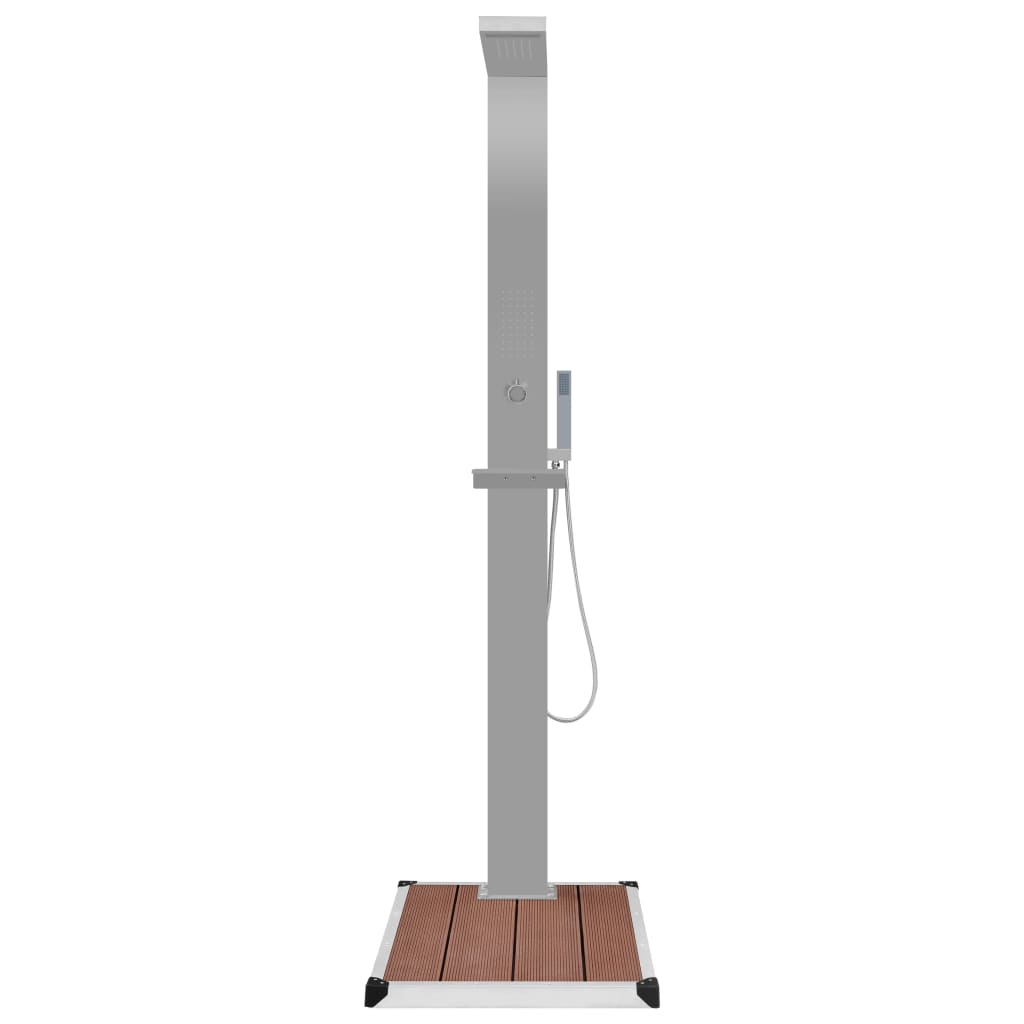 vidaXL Outdoor Shower with Tray HKC Stainless Steel