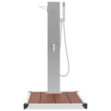 vidaXL Outdoor Shower with Tray HKC Stainless Steel