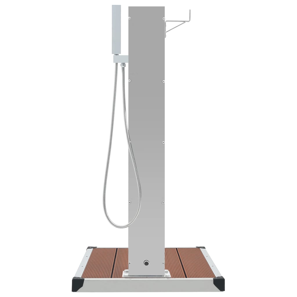 vidaXL Outdoor Shower with Tray HKC Stainless Steel