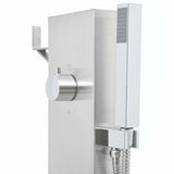 vidaXL Outdoor Shower with Tray HKC Stainless Steel