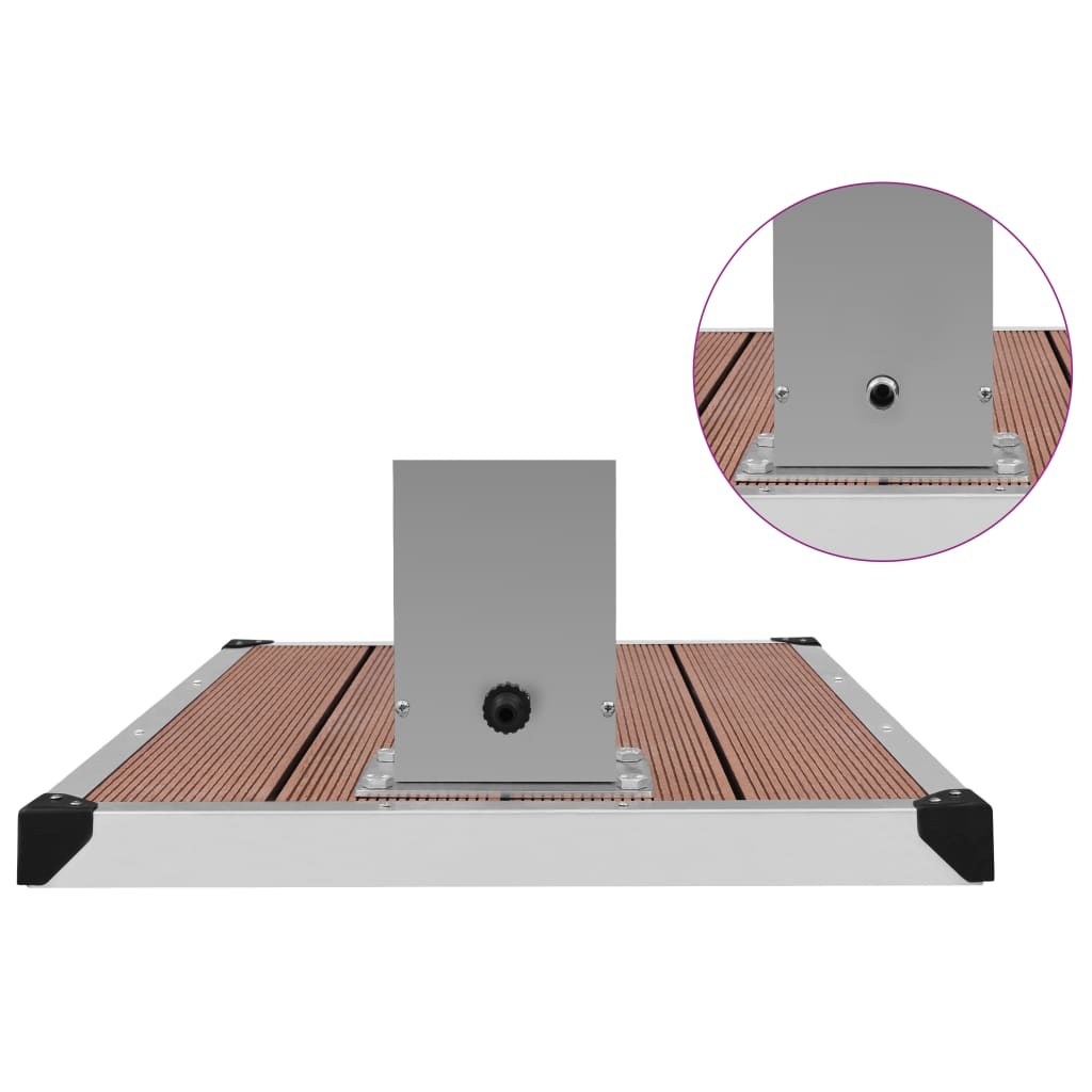 vidaXL Outdoor Shower with Tray HKC Stainless Steel