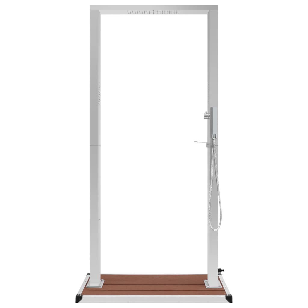 vidaXL Outdoor Shower with Tray HKC Stainless Steel