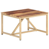 vidaXL Bijzettafel 60x60x40 cm massief hout