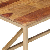 vidaXL Bijzettafel 60x60x40 cm massief hout