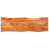 vidaXL Tree Trunk Bench 110 cm Solid Acacia Wood and Steel