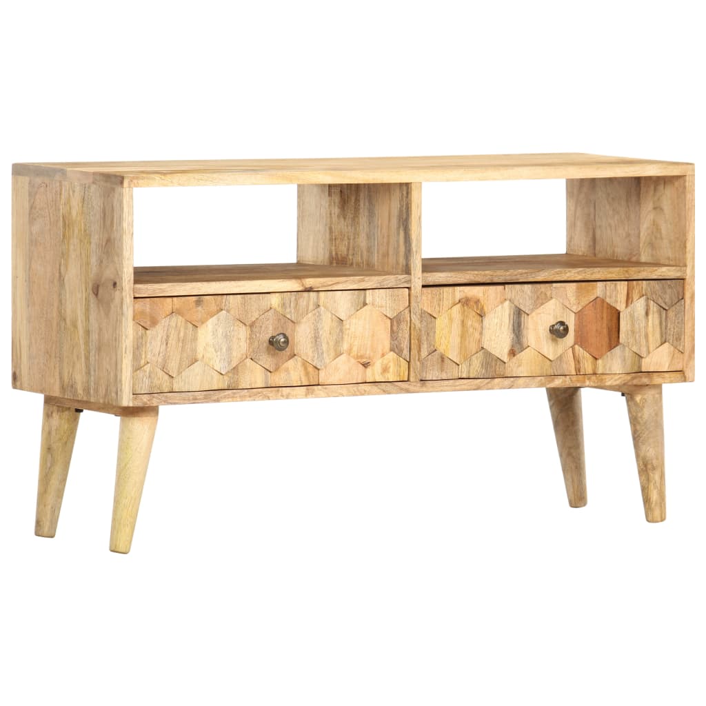 vidaXL TV Cabinet 90x30x50 cm Solid Mango Wood