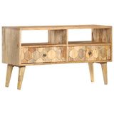 vidaXL TV Cabinet 90x30x50 cm Solid Mango Wood