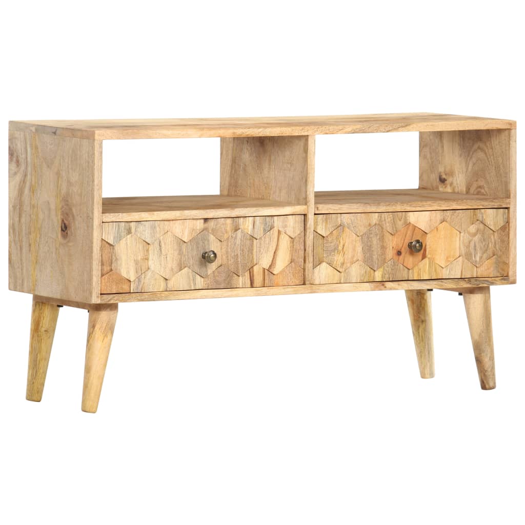 vidaXL TV Cabinet 90x30x50 cm Solid Mango Wood