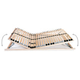 vidaXL Bed Slats 2 pcs with 28 Slats 7 Zones 70x200 cm