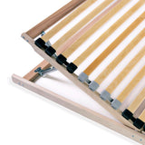 vidaXL Bed Slats 2 pcs with 28 Slats 7 Zones 70x200 cm
