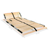 vidaXL Slatted bed base 2 pcs with 28 slats 7 zones 70x200 cm