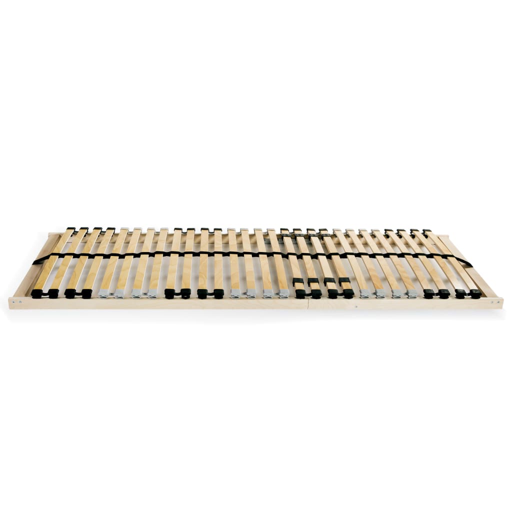vidaXL Lattes 2 pièces avec 28 lattes 7 zones 70x200 cm