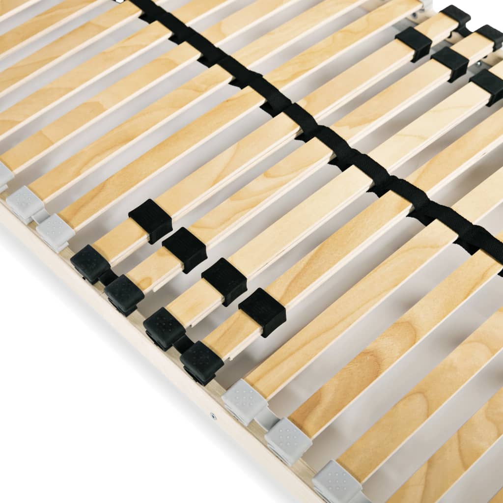 vidaXL Lattes 2 pièces avec 28 lattes 7 zones 70x200 cm