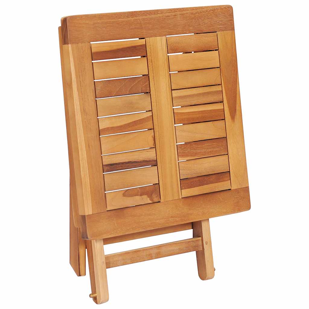 vidaXL Sun loungers 2 pcs with table solid teak wood