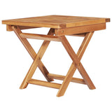 vidaXL Sun loungers 2 pcs with table solid teak wood