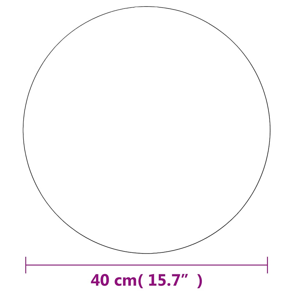 vidaXL Wall Mirrors 2 pcs round 40 cm glass