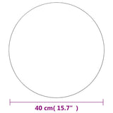 vidaXL Wall Mirrors 2 pcs round 40 cm glass