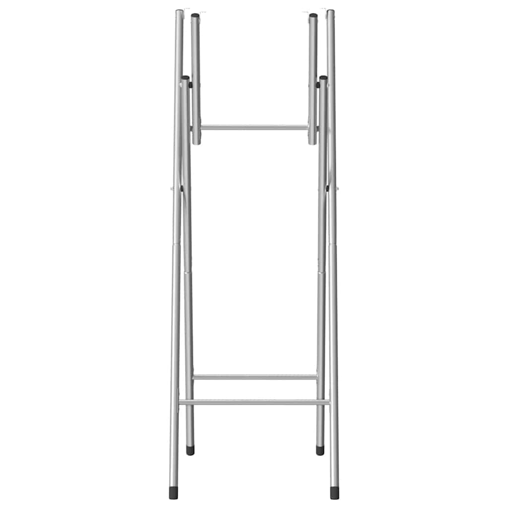 vidaXL Bartafelpoten inklapbaar 45x53x108 cm staal zilverkleurig