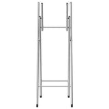 vidaXL Bartafelpoten inklapbaar 45x53x108 cm staal zilverkleurig