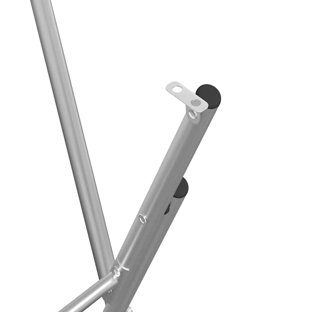vidaXL Bartafelpoten inklapbaar 45x53x108 cm staal zilverkleurig