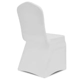 vidaXL Chair covers stretch 18 pcs white