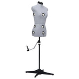 vidaXL Mannequin Adjustable Female Size 33-40 S Grey