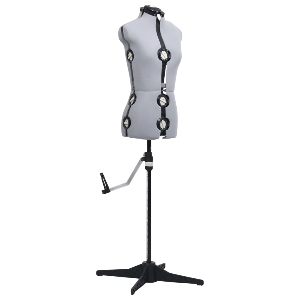 vidaXL Mannequin Adjustable Female Size 33-40 S Grey