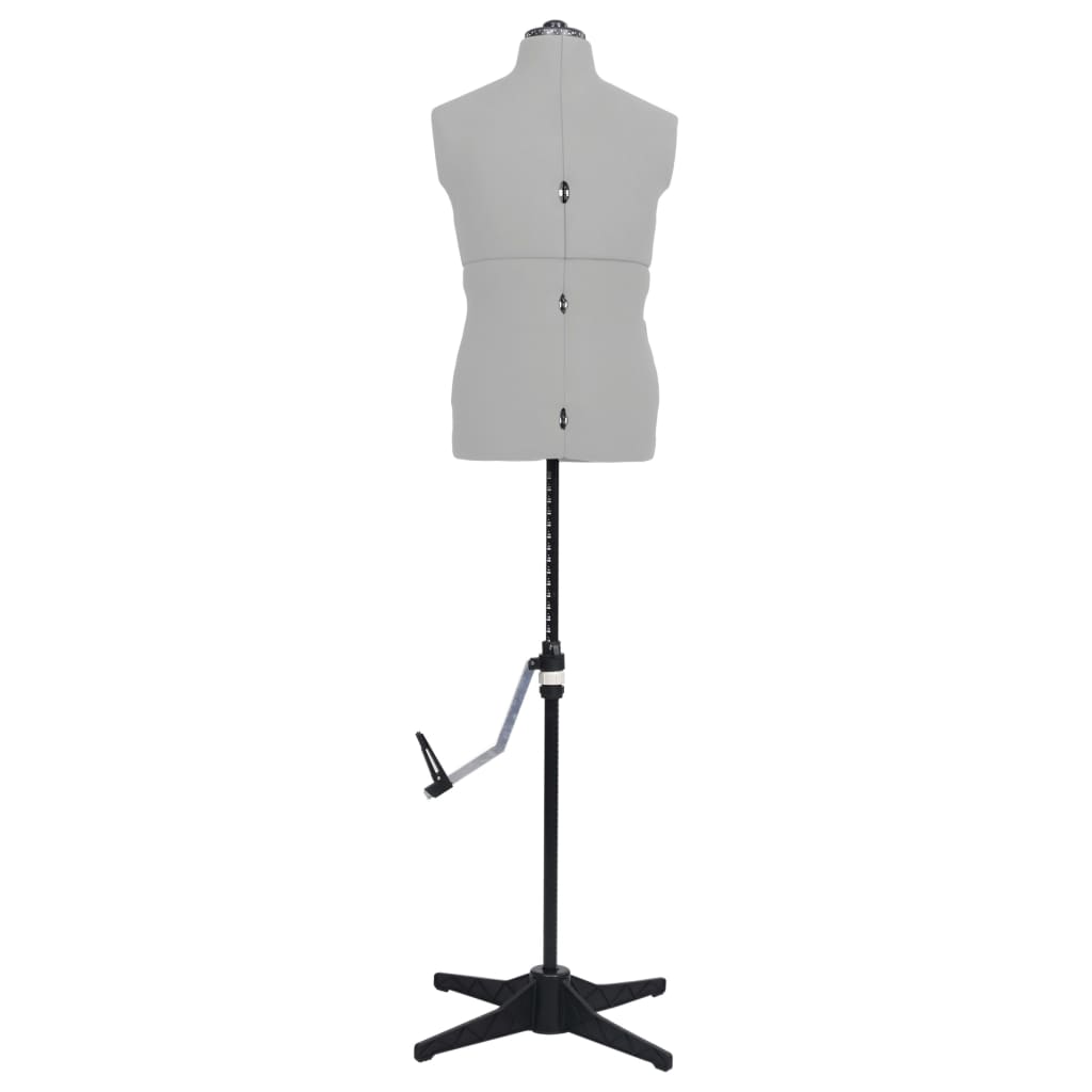 vidaXL Mannequin Adjustable Male Size 37-45 Grey