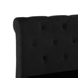 vidaXL Bed Frame velvet black 90x200 cm