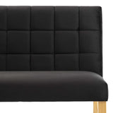 vidaXL Bench 140 cm velvet black