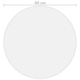 vidaXL Tafelbeschermer Ø60 cm 1,6 mm PVC transparant