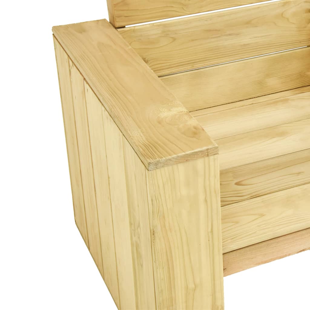 vidaXL 3-delige Loungeset geïmpregneerd grenenhout
