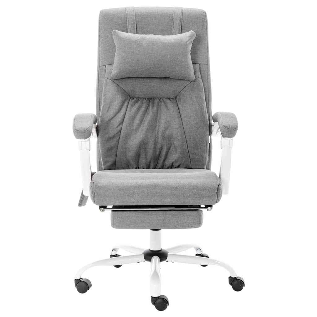 vidaXL Office Massage Chair Fabric Grey