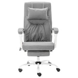 vidaXL Office Massage Chair Fabric Grey