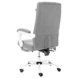 vidaXL Office Massage Chair Fabric Grey