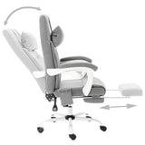 vidaXL Office Massage Chair Fabric Grey