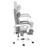 vidaXL Office Massage Chair Fabric Grey