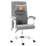 vidaXL Office Massage Chair Fabric Grey