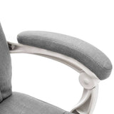 vidaXL Office Massage Chair Fabric Grey