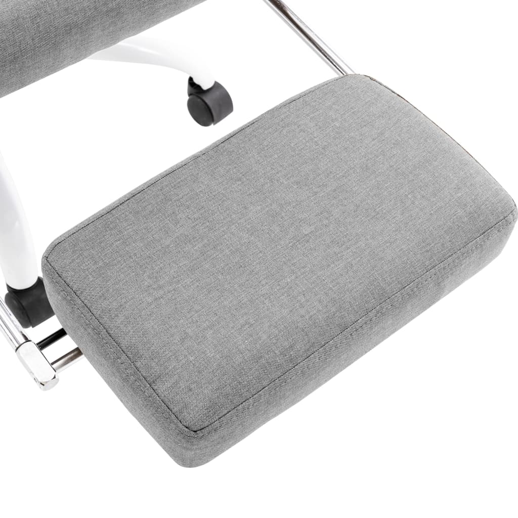 vidaXL Office Massage Chair Fabric Grey