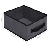 vidaXL Opbergkast met 6 lades 55x29x55 cm staal grijs