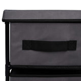 vidaXL Opbergkast met 6 lades 55x29x55 cm staal grijs