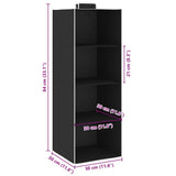 vidaXL Hanging Clothes Organizers 2 pcs with 4 Shelves Fabric