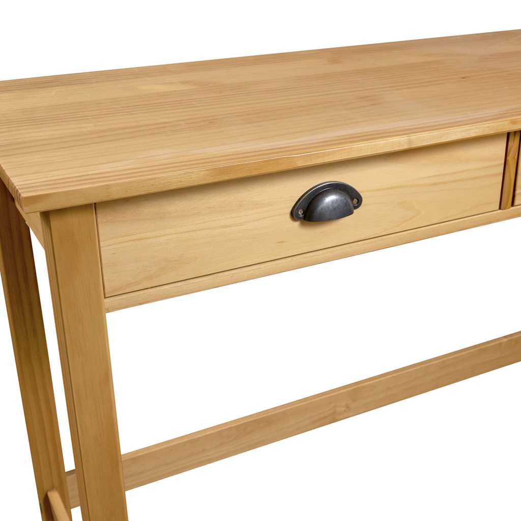 vidaXL Wandtafel Hill 2 lades 110x45x74 cm massief grenenhout