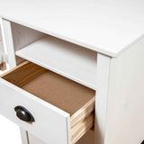 vidaXL Bureau Hill 150x50x74 cm massief grenenhout wit