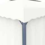vidaXL Gazebo with curtain 4x3 m aluminium cream white